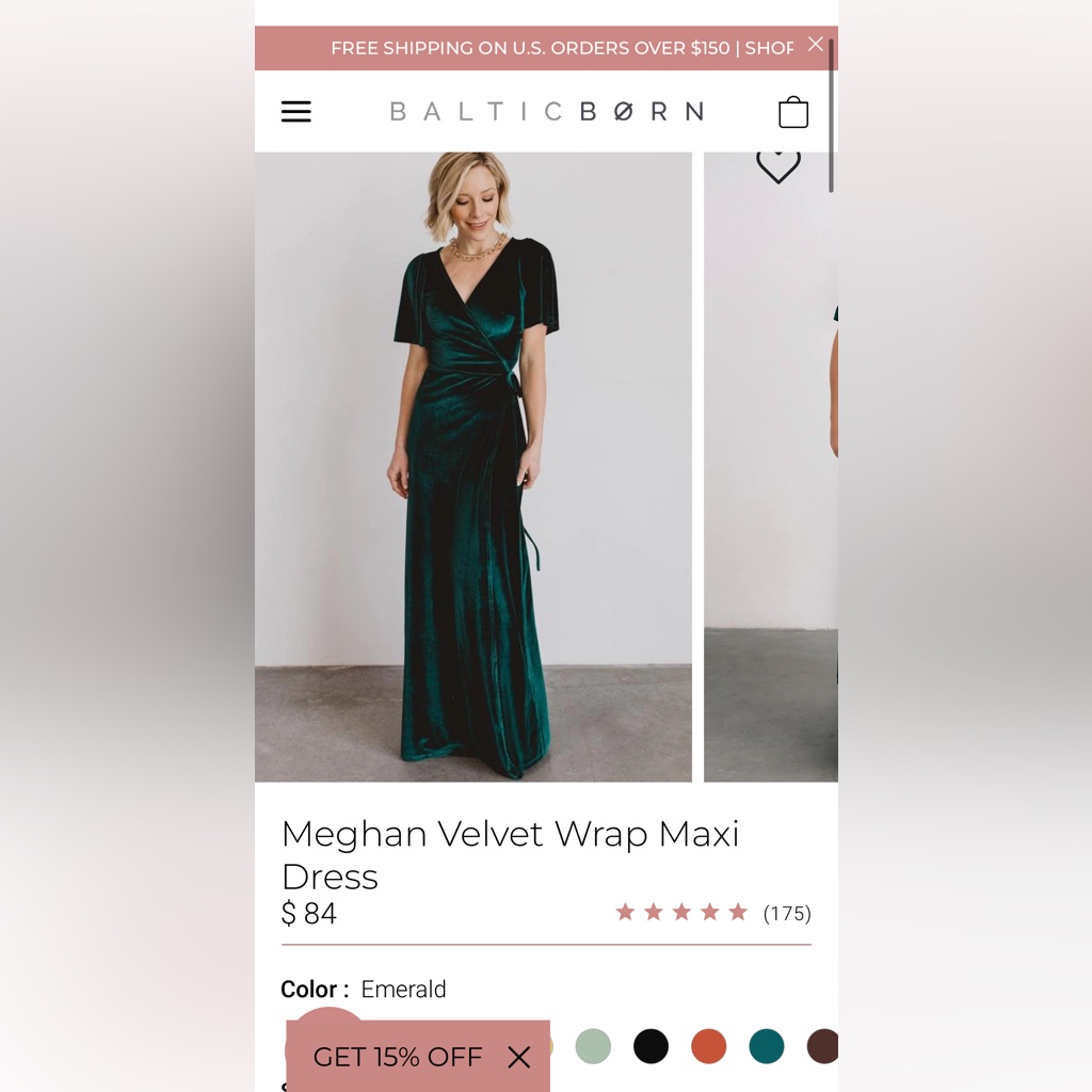 Meghan Velvet Wrap Maxi Dress